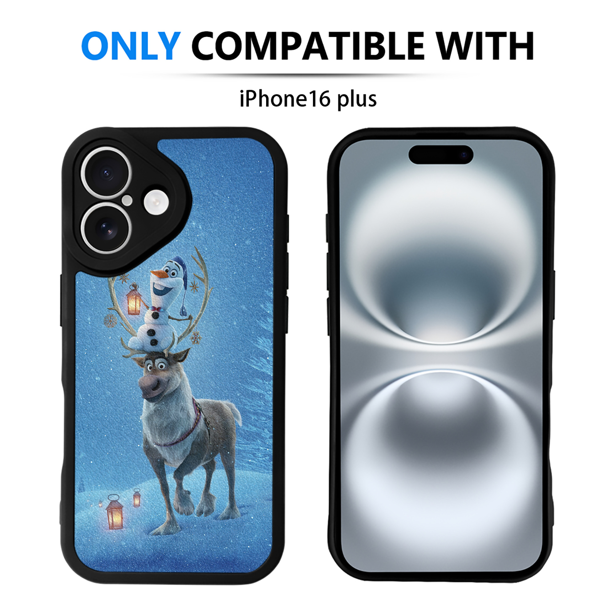 （画像用） アナと雪の女王 アンナ エルサ Frozen Anna Elsa 【iPhone 16シリーズ対応】シリコンスマホケース（レザー調） 材質：シリコン